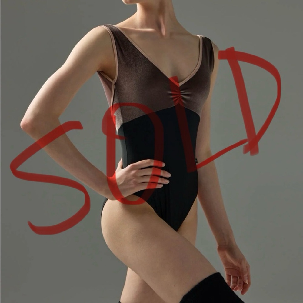 Bodile Leila leotard in Obsidian Mocha Twilight S/M